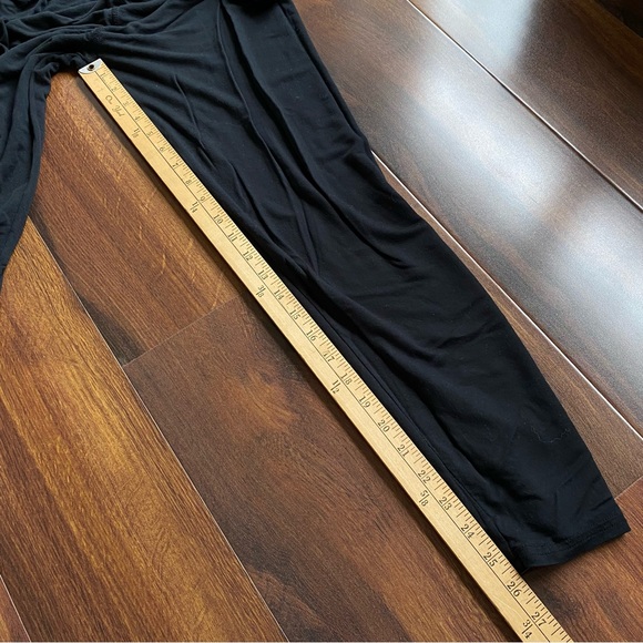 4/$20 Stars Above Modal Skinny Lounge Pants Black Medium Soft High Waist - Picture 6 of 7